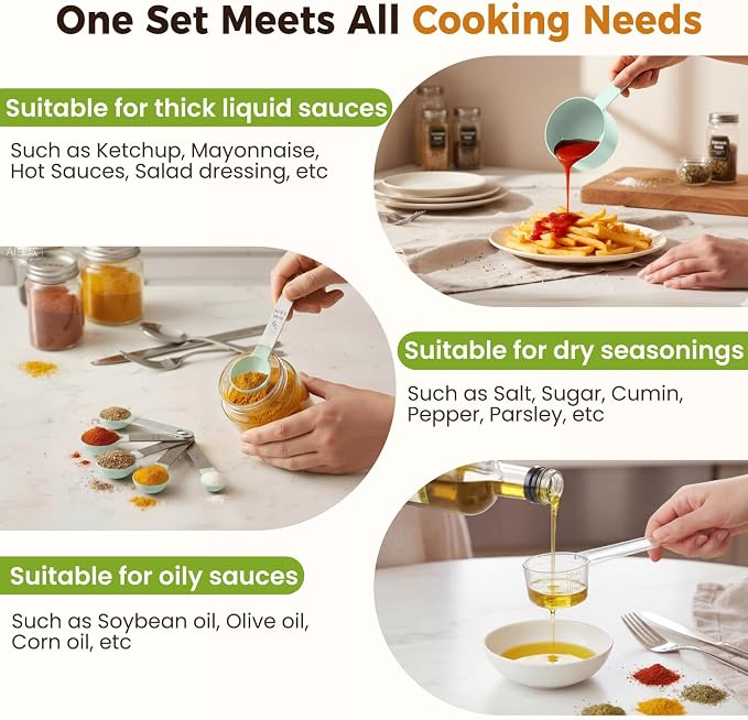 16PCS Measuring Cups and Spoons Set, Measuring Spoon Set - Image 3