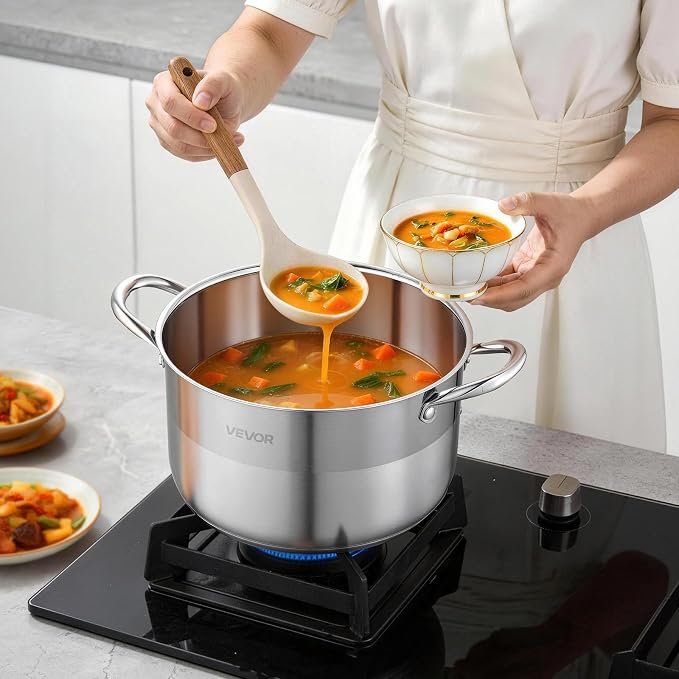 VEVOR Stainless Steel Stock Pot, 8QT Stainless Steel Stockpot - Image 8
