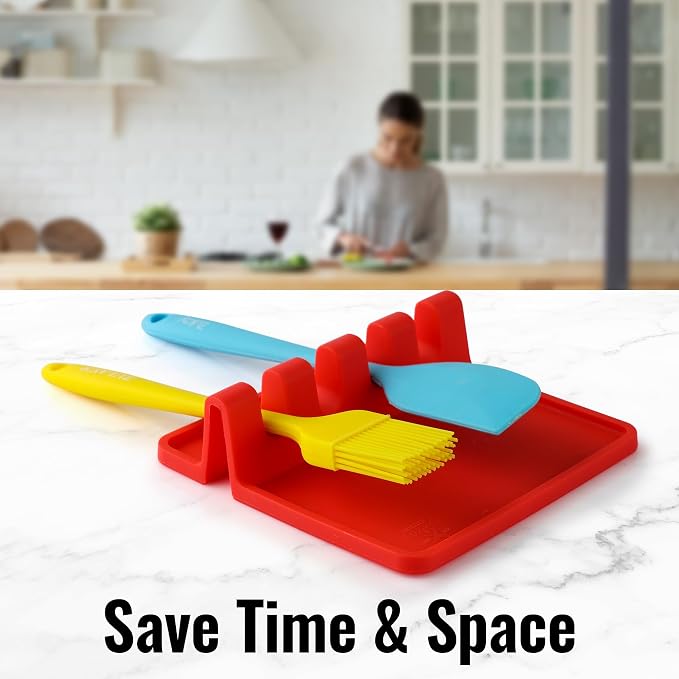 Zulay Kitchen Silicone Utensil Rest - Image 7