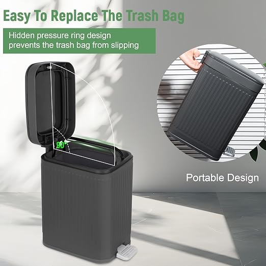 rejomiik Small Bathroom Trash Can - Image 5