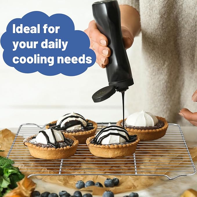 TeamFar Cooling Rack, 16.6” x 11.45” Stainless Steel Wire Baking Rack - Image 5