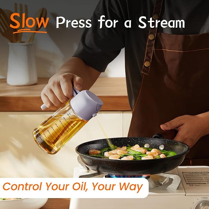 TrendPlain 16oz/470ml Glass Olive Oil Sprayer - Image 3