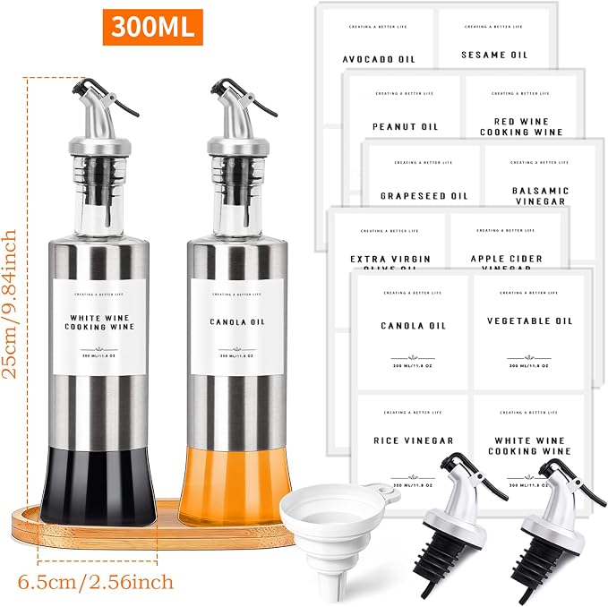 Olive Oil Dispenser Bottles for Kitchen - Image 2