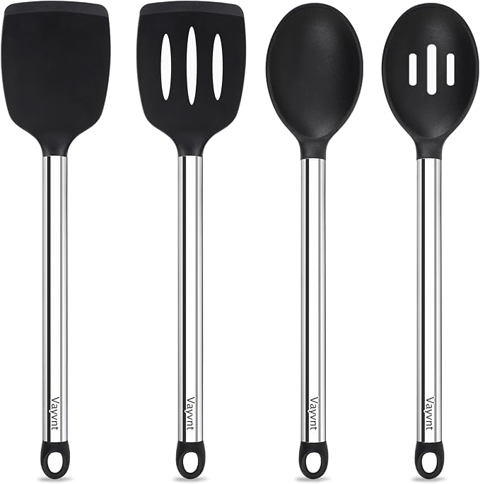 Vayvnt Silicone Cooking Utensils Set by Vayvnt