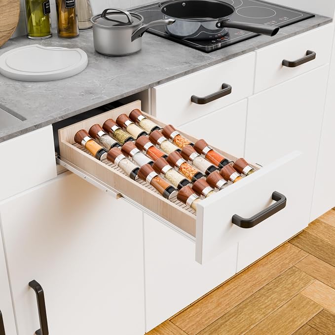 Yieach 4 Pack Adjustable Narrow Spice Rack - Image 8