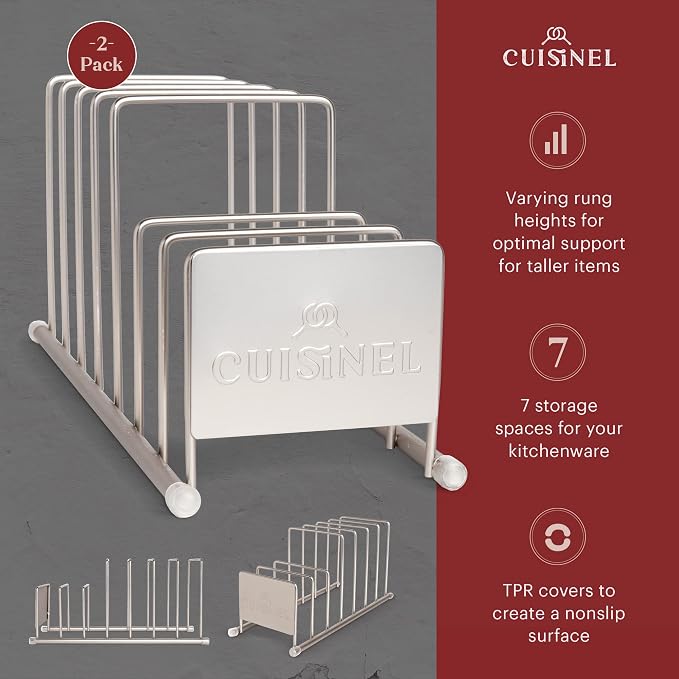 Cuisinel Lid and Dish Organizer Rack - Image 2