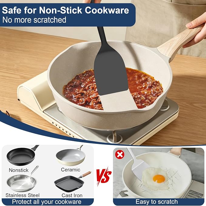 Silicone Spatula Turner, 600°F Heat Resistant Spatulas - Image 2