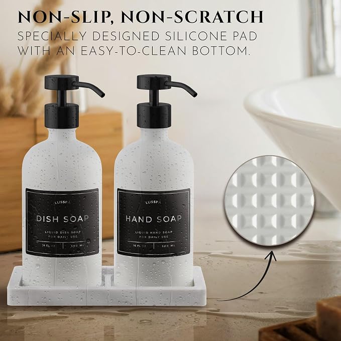 Glass Soap Dispenser Set of 2 - Image 3
