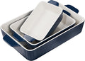 Kook Casserole Dish, Ceramic Baking Dish, Large Lasagna Pan Deep by Kook