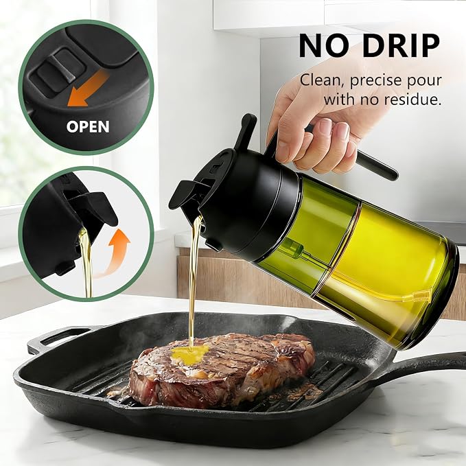 Olive Oil Sprayer & Dispenser Bottle - Image 3