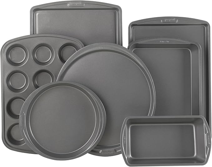 GoodCook Everyday 7-Piece Non-Stick Bakeware Set – 2 Cookie Sheet Pans by GoodCook