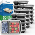 Dealusy 50 Pack 28 oz Meal Prep Containers Reusable by Dealusy