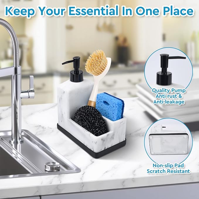 Dish Soap Dispenser with Sponge Holder - Image 5