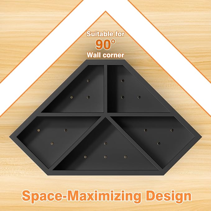 Kitchen Utensils Holder with 5 Compartments, Corner Utensil Caddy - Image 8