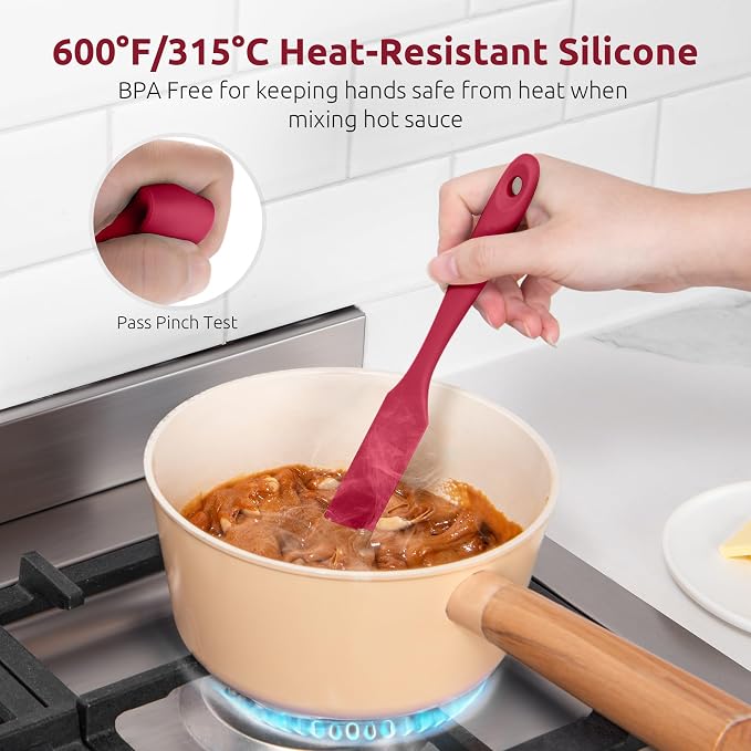 U-Taste Silicone Jar Spatula for Sourdough Starter: Long Skinny Food-Grade Jam - Image 6
