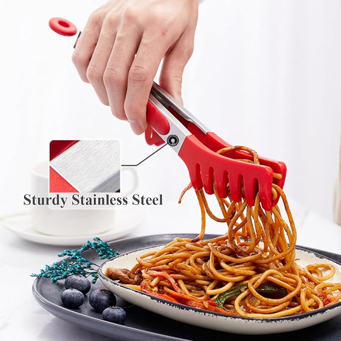 Kitchen Tongs, 9 Inch Tongs for Cooking - Image 6