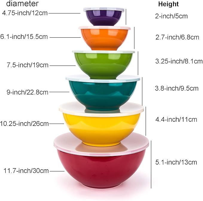 KX-WARE Melamine Mixing Bowls - Image 5