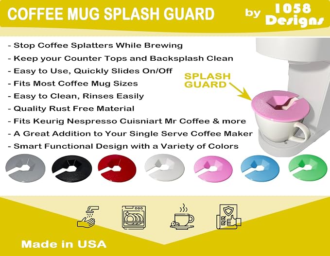 Coffee Mug Cup Splash Splatter Guard Screen compatible - Image 2
