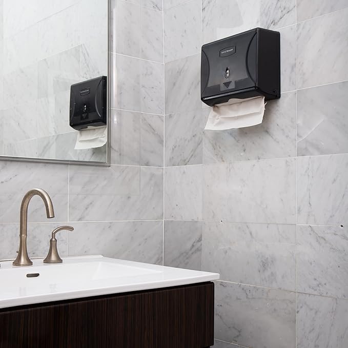 Mind Reader Paper Towel Dispenser, Tri-Fold Towel Holder, Wall Mount - Image 6
