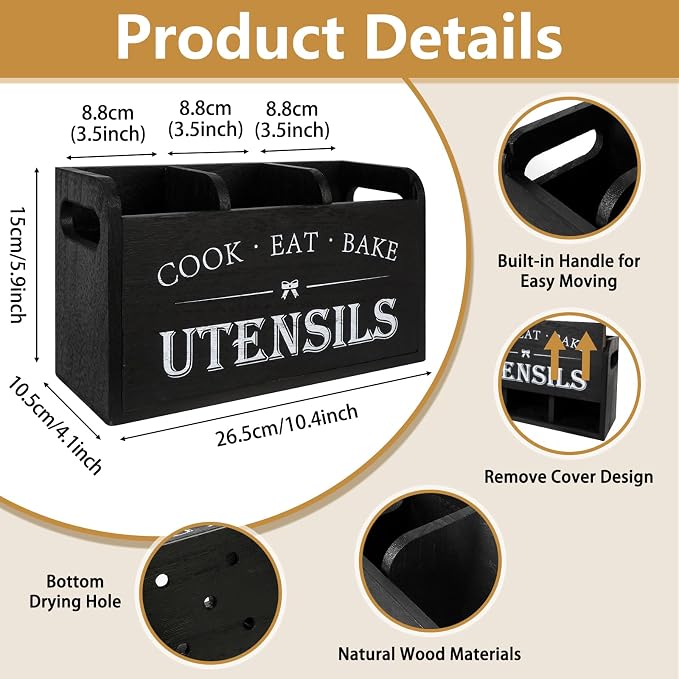 Farmhouse Cooking Utensils Organizer - Image 3