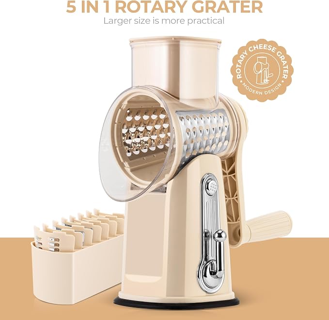 SUSTEAS Rotary Cheese Grater - Image 8