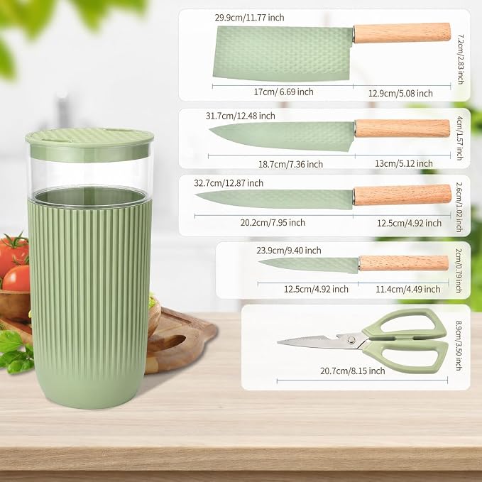 Knife Set, 6-Piece Kitchen Knife Set - Image 6