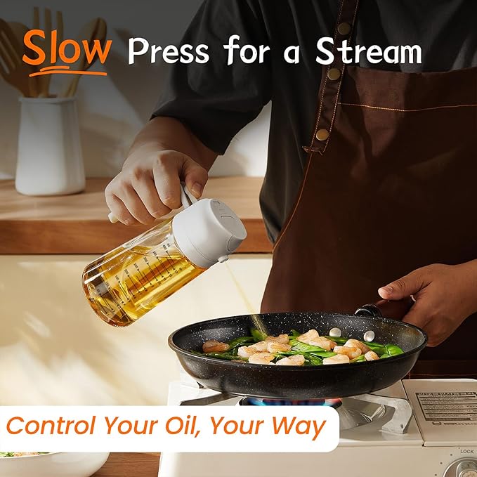 TrendPlain 16oz/470ml Glass Olive Oil Sprayer - Image 3