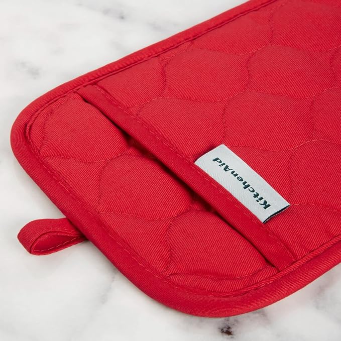 KITCHENAID Quilted Cotton Terry Cloth Oven Mitt, Pot Holder, Kitchen Towel - Image 5