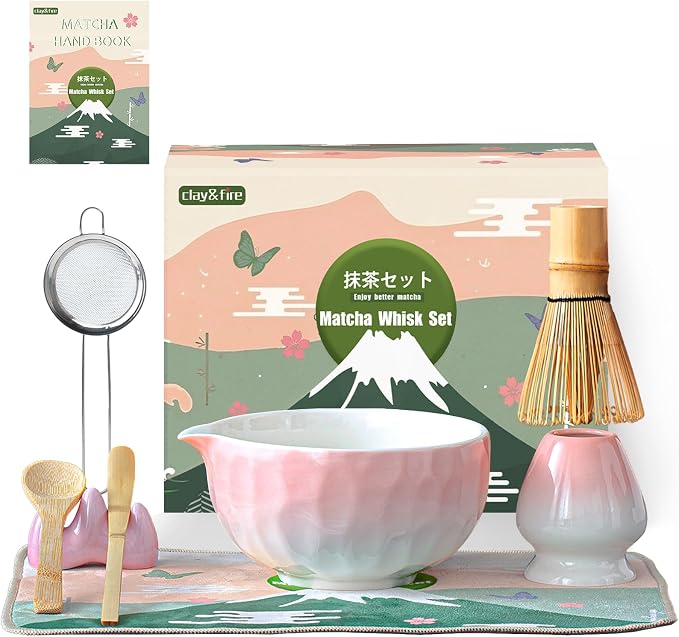 Clay&Fire Matcha Whisk Set, Gifts by FocusonMatchaWhiskSet