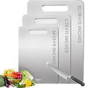 3 Pack Titanium Cutting Board, 100% Pure Titanium Cutting Boards by TESFLY