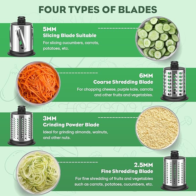 Stainless Steel Slicer Shredder Attachment - Image 4
