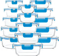 M MCIRCO 30 Pieces Glass Food Storage Containers by MMCIRCO