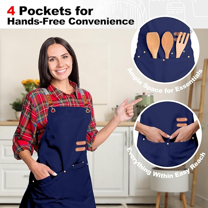 BeLuyi chef apron bib tool apron - Image 6