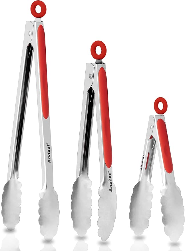 Anaeat Premium Sturdy Barbecue Tongs by Anaeat