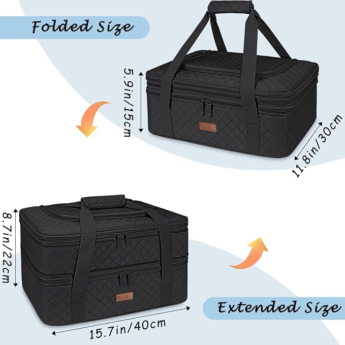 Quilted Double Decker Casserole Carrier - Image 3