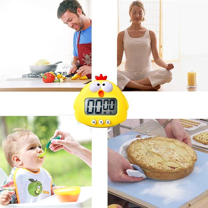 Kitchen Timer, Cute Cartoon Animal Countdown, Digital Cooking Timer - Image 3
