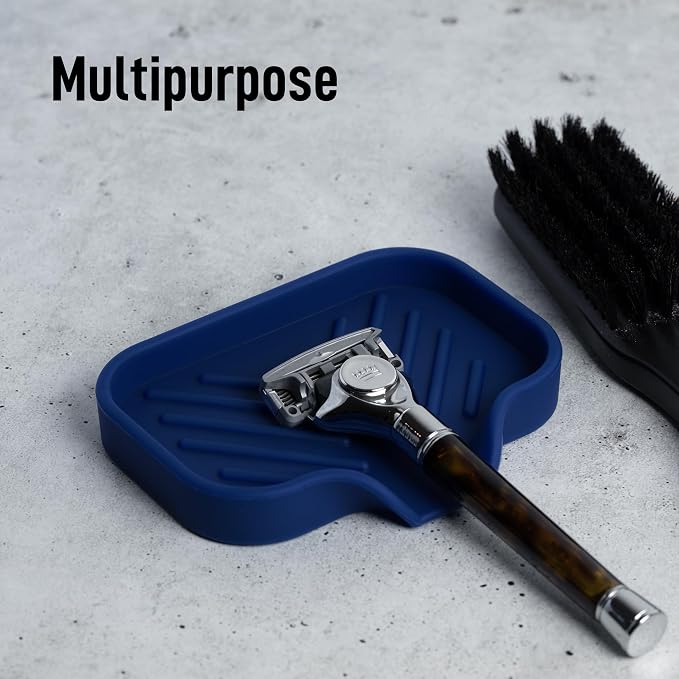 Zulay Kitchen Small Silicone Sponge Holder – Space-Saving Sink Organizer Tray - Image 5