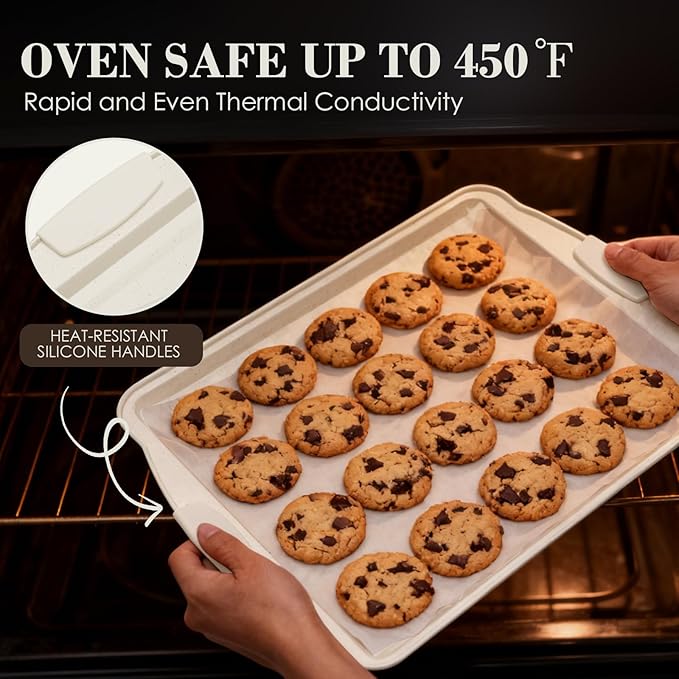 Baking Pans Set Nonstick, Stackable Bakeware Sets - Image 3