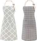 Tosewever 2 Pack Cotton Adjustable Bib Apron by Tosewever