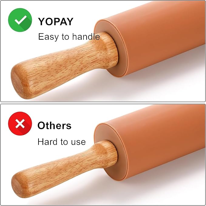 Yopay 4 Pack Silicone Rolling Pin - Image 3