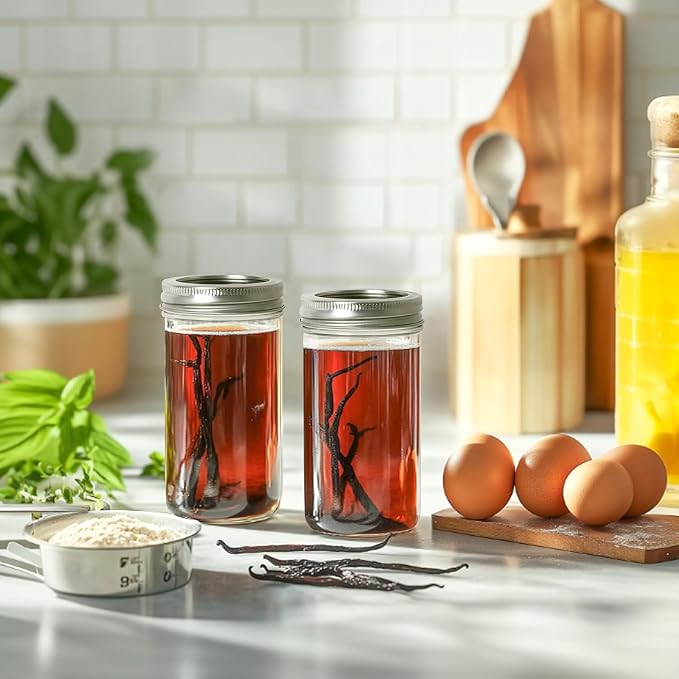 ComSaf 12 oz Mason Jars with Lids 6 Pcs, Regular Mouth Canning Jars with Seal - Image 6