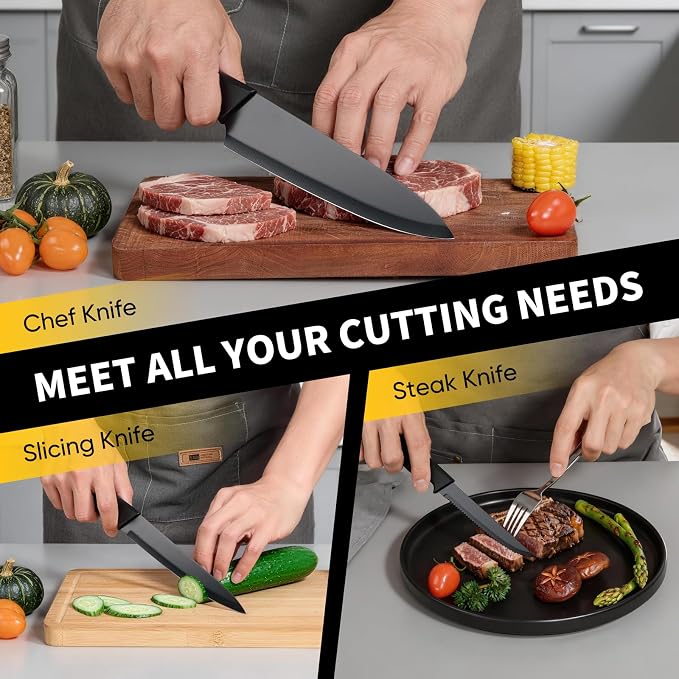 E-far Knife Set, 15-Piece Kitchen Knife Block Set - Image 6