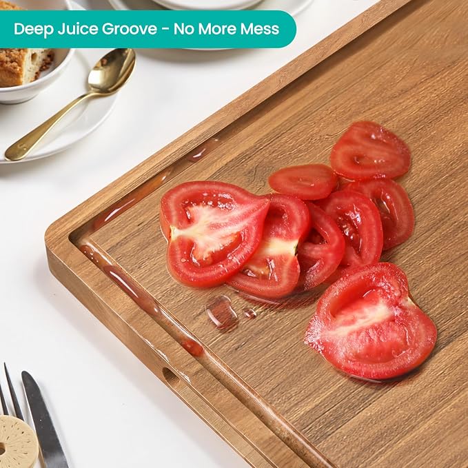 Acacia Wood Cutting Boards Set - Image 4