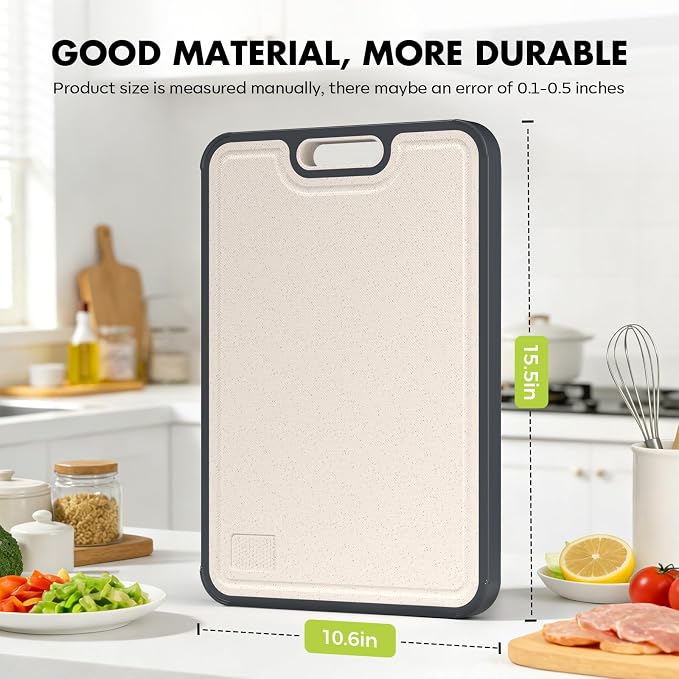 Sumzzz Titanium Cutting Board for Kitchen, Cutting Board Double Sided Food Grade - Image 5