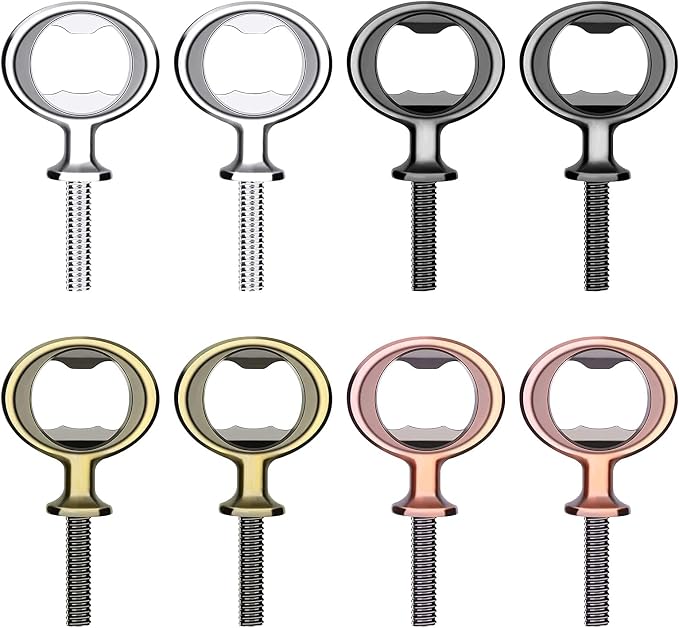 Metal Bottle Opener Insert Kits 8 Pack Blank Stainless Steel DIY Hardware Flat by Ohiyoo