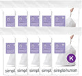 simplehuman Code K 200 Count Custom Fit Liners, Drawstring Kitchen Trash Bags by Simplehuman