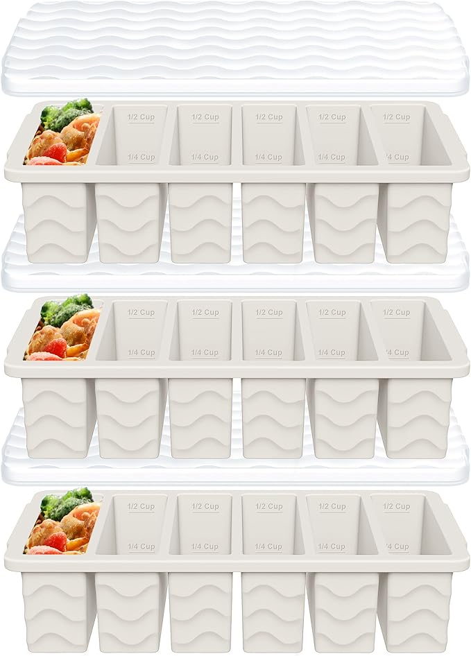 3-Pack Silicone Freezer Trays by Bandiction