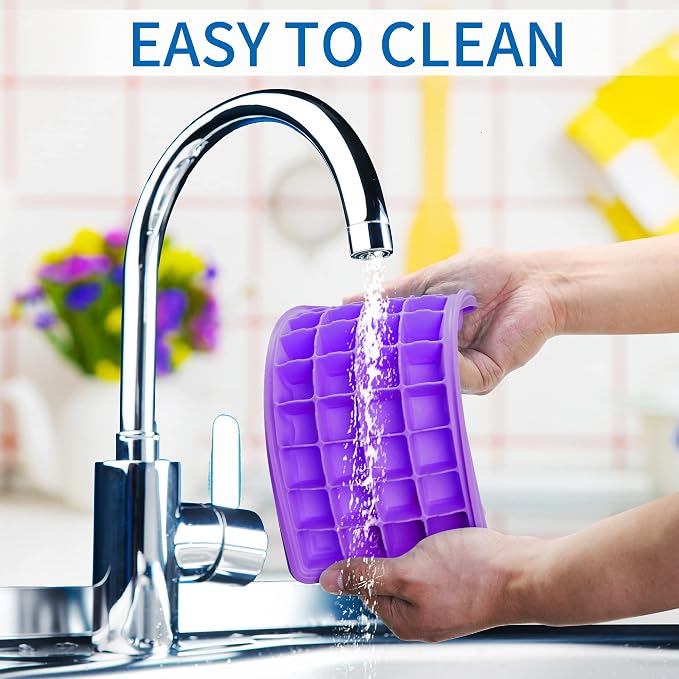 Silicone Ice Cube Tray with Leak-Proof Lid & Storage Bin - Image 7