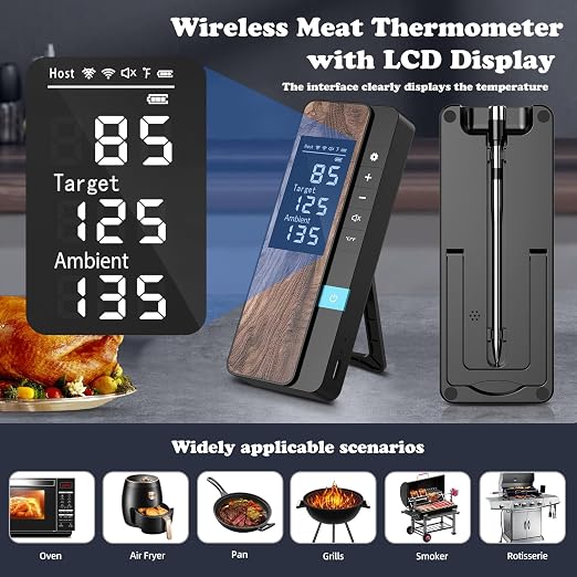 Wireless Meat Thermometer-Multi Sensors Digital Food Thermometer - Image 6