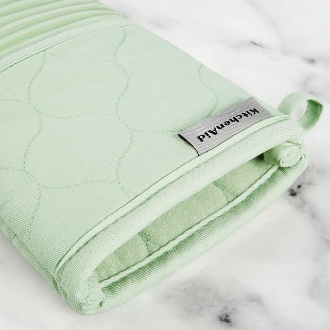 KITCHENAID Quilted Cotton Terry Cloth Oven Mitt, Pot Holder, Kitchen Towel - Image 7
